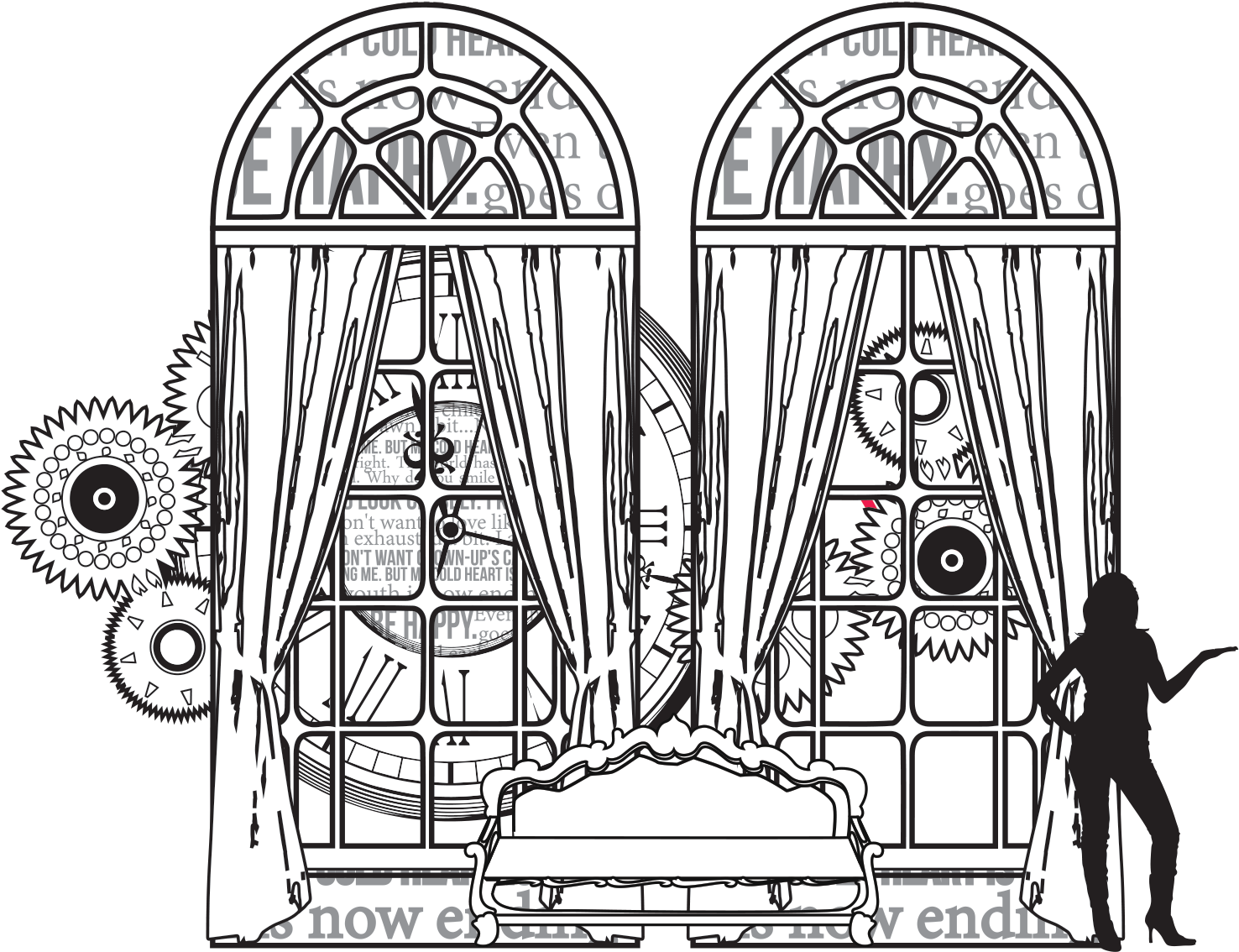 Sbs Inkigayo 2ne1 - Arch (1560x1235), Png Download