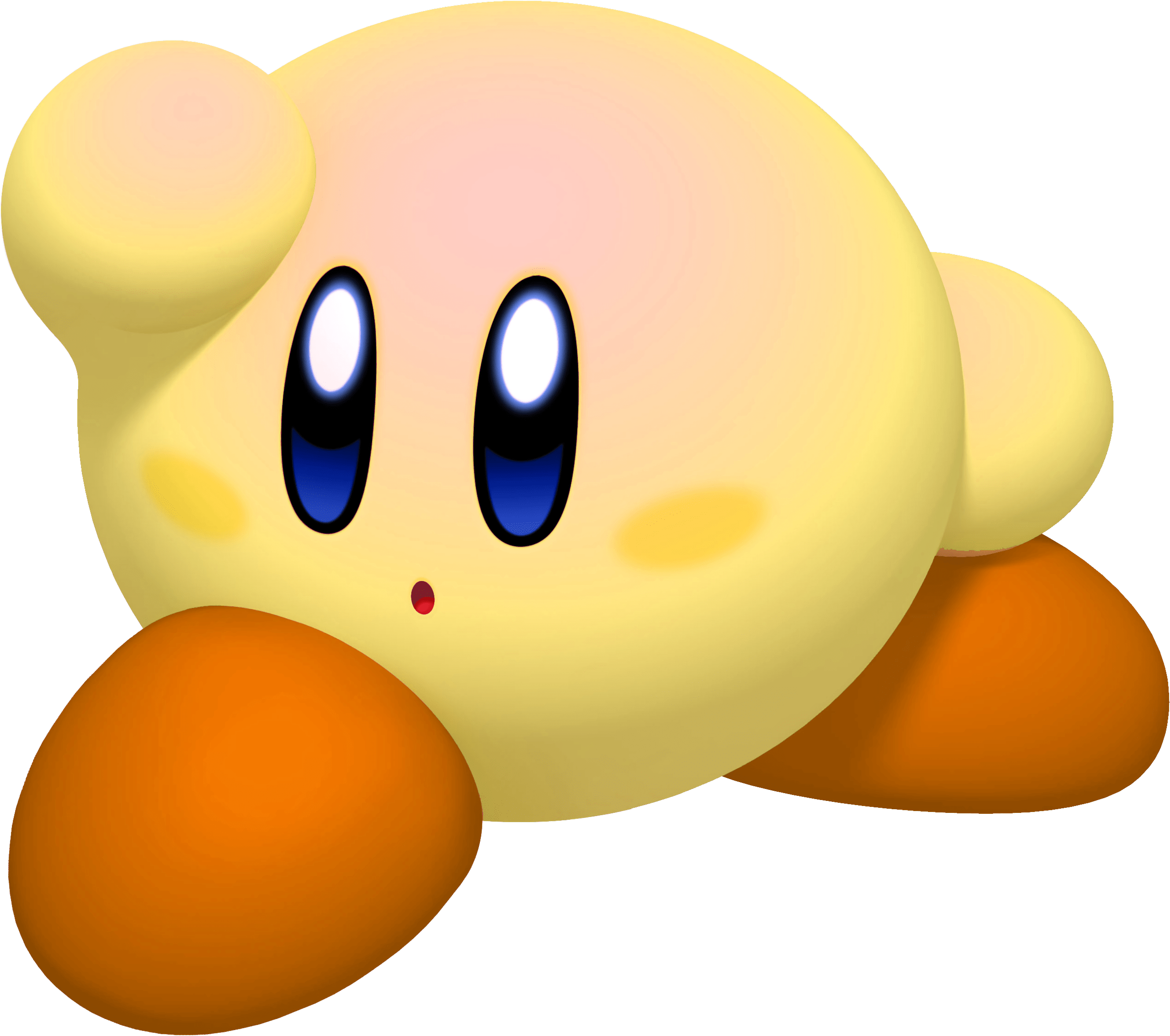 Yellow Kirby - Kirby Yellow (2659x2399), Png Download