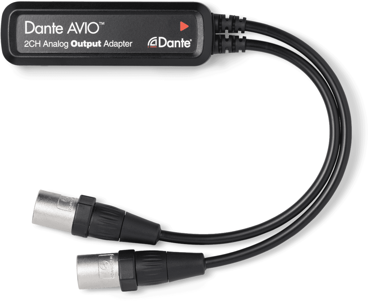 Audinate Dante Avio Analog Output Adaptor 2 Channels - Analog Signal (1200x989), Png Download