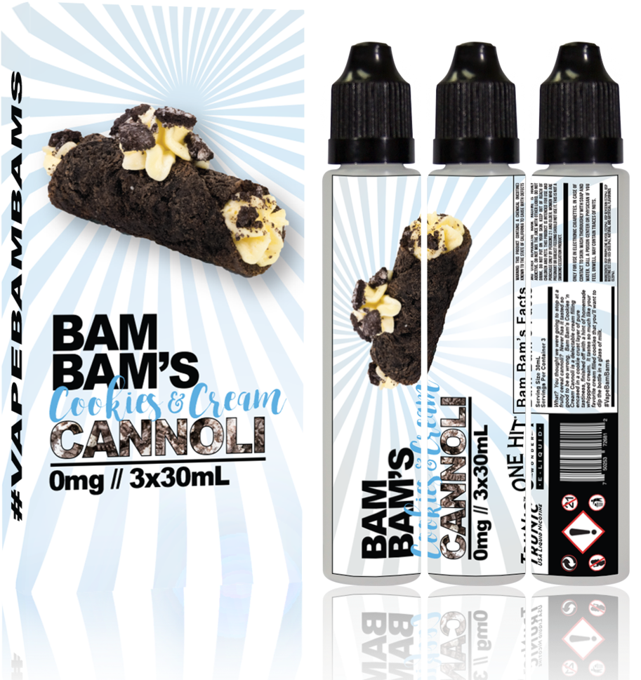 Bam Bam's Cannoli E Liquid (1024x1024), Png Download
