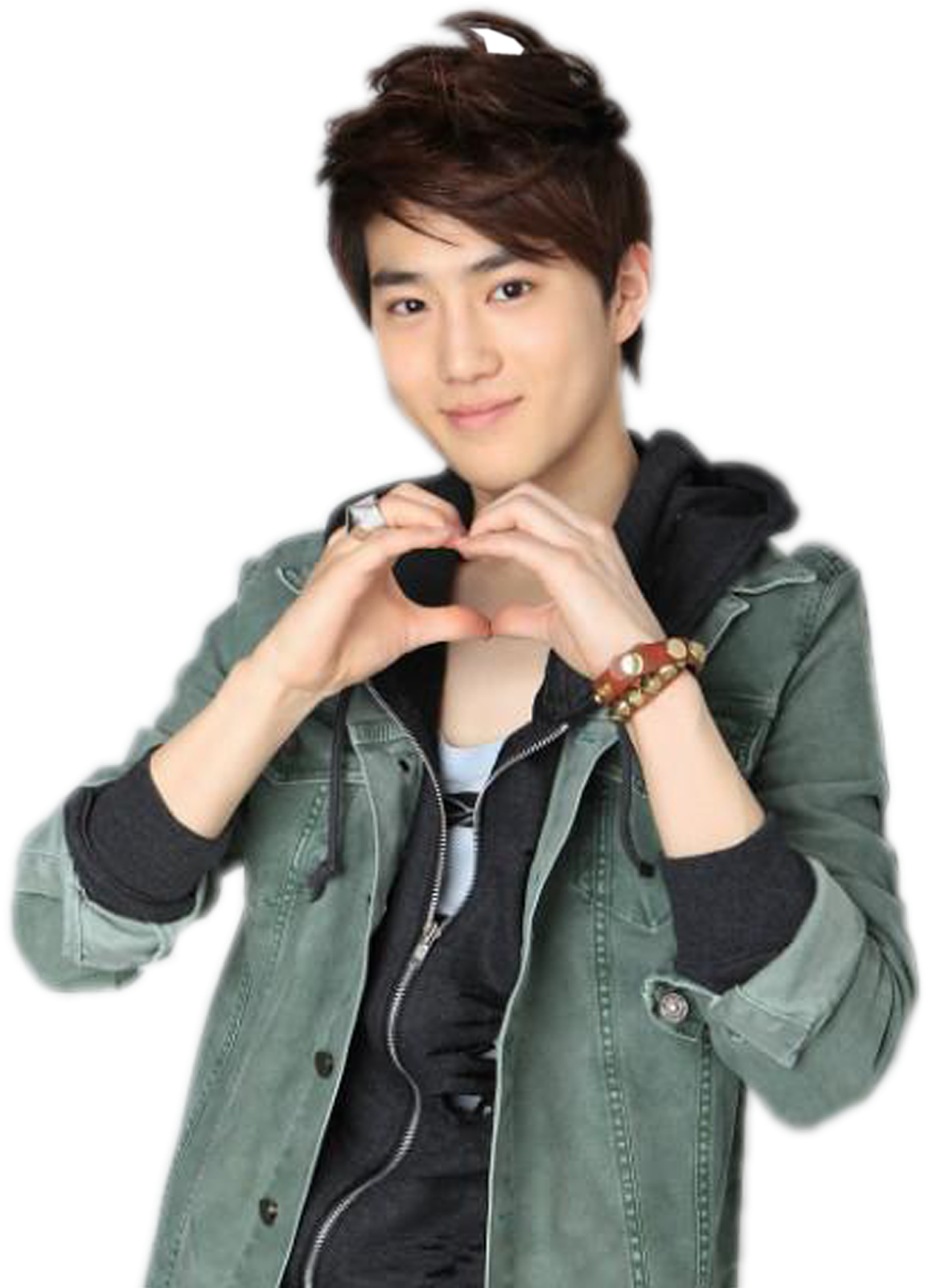 Do Not Claim These Pngs As Yours - Exo Suho Heart (1371x1600), Png Download