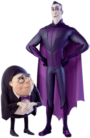 Free Png Download Monster Family Dracula And Butler - Monster Family Dracula (850x567), Png Download