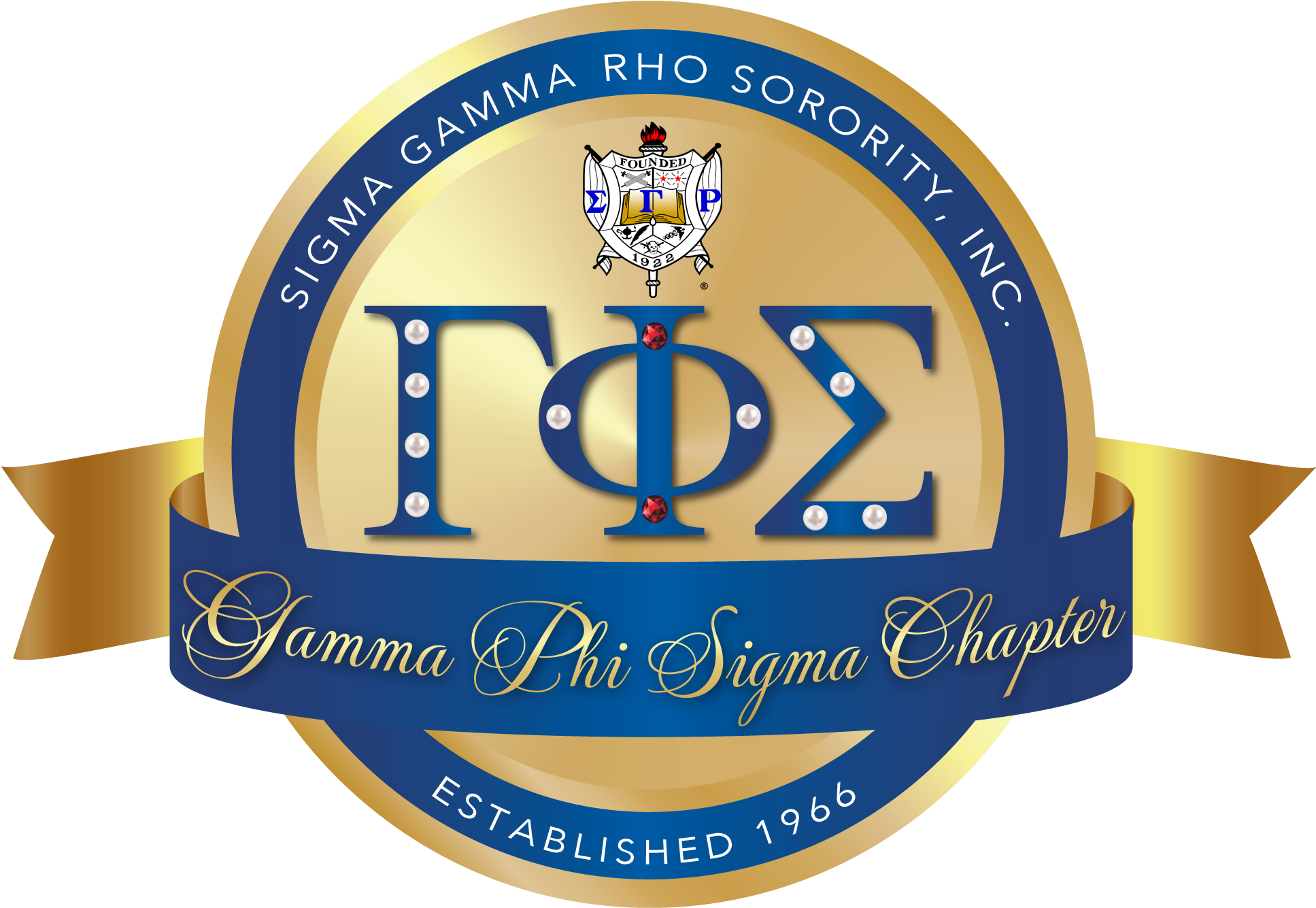 The Gamma Phi Sigma Chapter Of Sigma Gamma Rho Sorority, - Label (2400x2400), Png Download