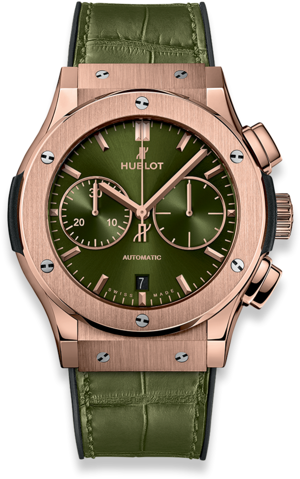 Classic Fusion Chronograph King Gold Green - 521 Nx 8970 Lr (1000x1000), Png Download