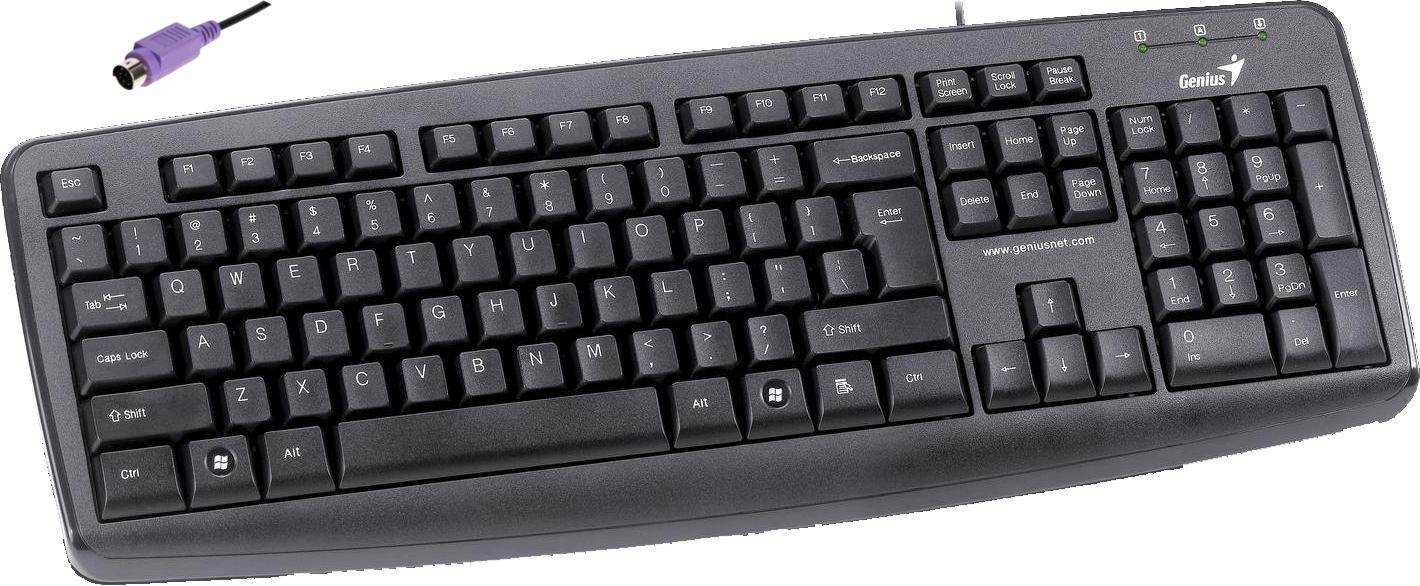 El Teclado - Genius Kb 110x Usb (1420x586), Png Download
