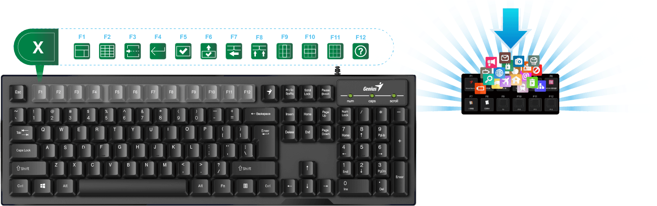 Keyboard, You Must Download And Install The Genius - Genius Social Keyboard (1601x413), Png Download