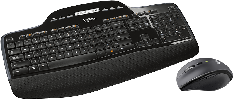 Logitech Wireless Desktop Mk710 Keyboard And Mouse - Logitech Mk735 Wireless Keyboard And Mouse Combo (800x687), Png Download