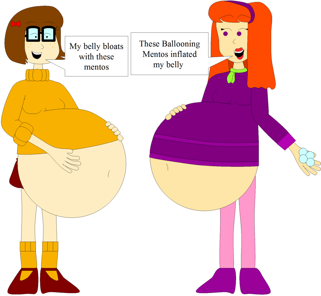 Velma And Daphne Fanart (1024x944), Png Download