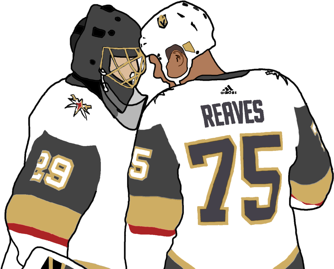 Flower And Reavo [ Design - Marc Andre Fleury Ryan Reaves (1280x903), Png Download