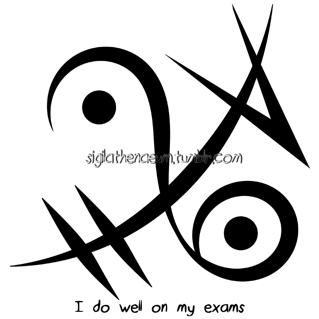 “i Do Well On My Exams” Sigil - Do Good On Test Sigil (1250x1250), Png Download