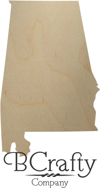 Wooden Alabama State Shape Cutout - Plywood (684x912), Png Download