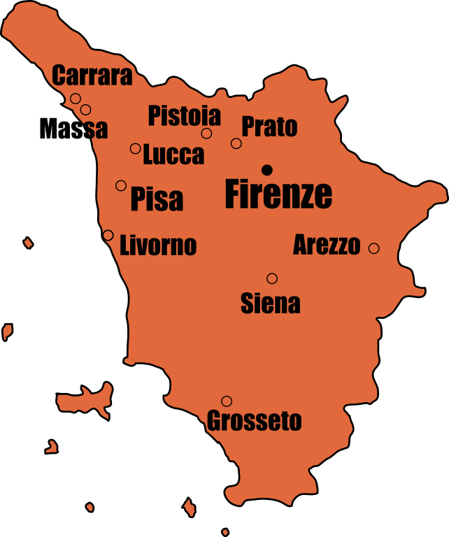 Tuscany Map - Crossfit Kids (642x768), Png Download