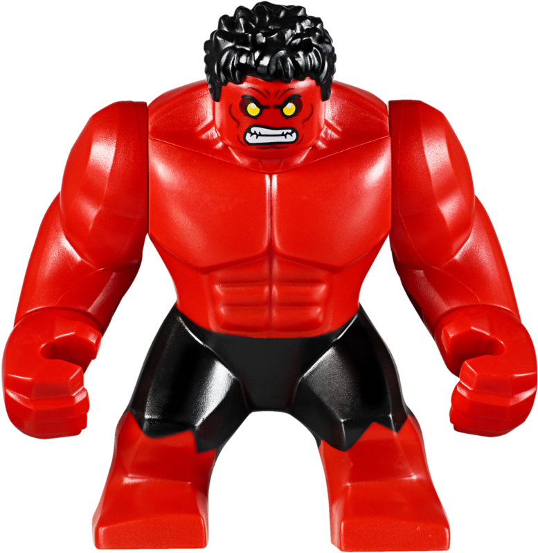 Red Hulk Brickipedia The Lego Wiki Png Lego Bruce Banner - Red Hulk Lego Figure (1200x900), Png Download