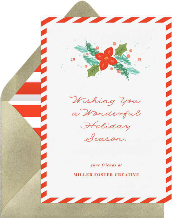 "christmas Note" Holiday Card In Red By Paper Raven - Christmas Note Cards (550x717), Png Download