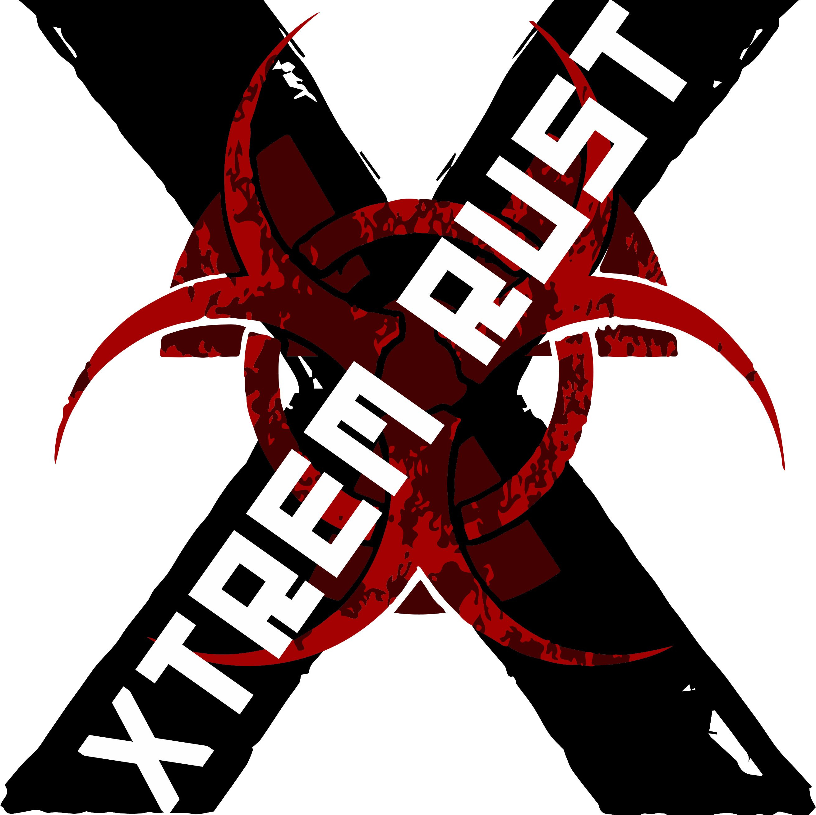 Rusty Rotten Xsign Illustration (2642x2621), Png Download