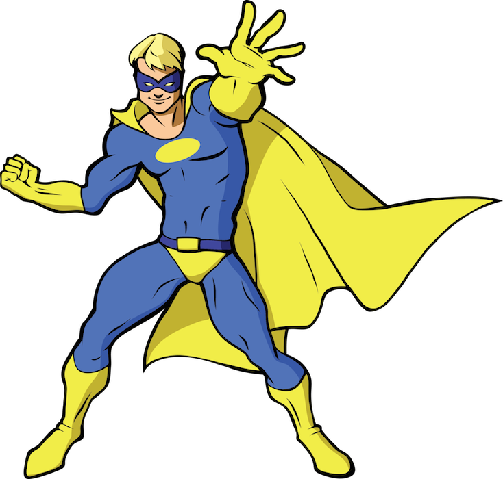 Superhero2 - Superhero2 - Superhero (734x700), Png Download