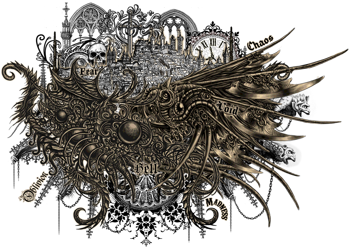 Browse Among Unique Artists And Find Beautiful, Ghastly - Doodle (1200x857), Png Download