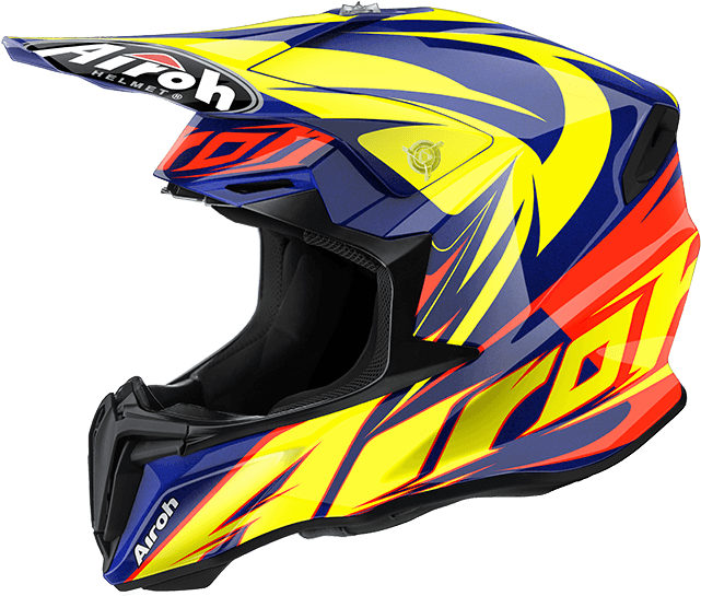 Twist Evil Blue - Airoh Twist Evil Orange (640x640), Png Download