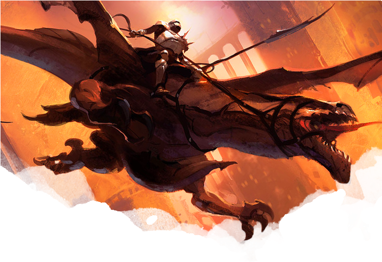 Dragon Knight - Dragon (769x538), Png Download