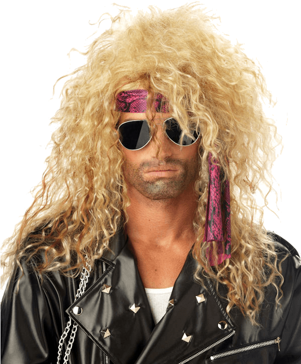 Rocker Wig (600x951), Png Download