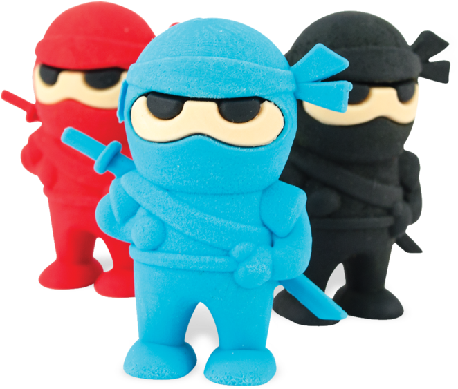 Ninja Erasers (800x800), Png Download