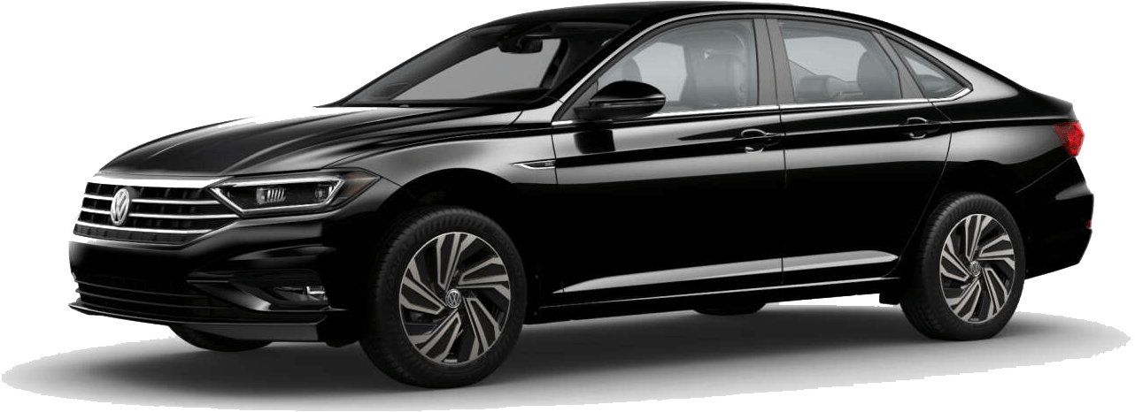 Sel Premium - 2019 Vw Jetta Sel Premium Black (1282x466), Png Download