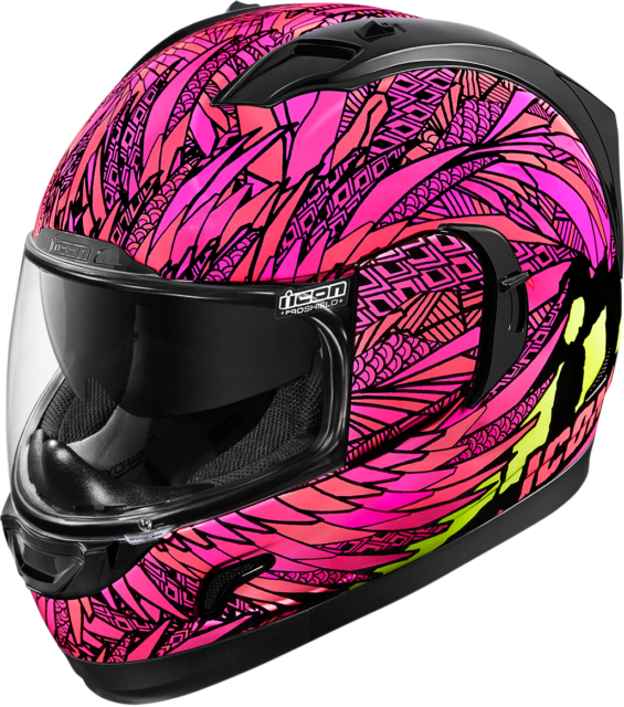 Icon Alliance Gt Bird Strike Helmet - Full Face Motorcycle Helmets Red (565x640), Png Download