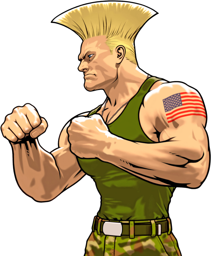 Guile - Guile Street Fighter (1024x1024), Png Download