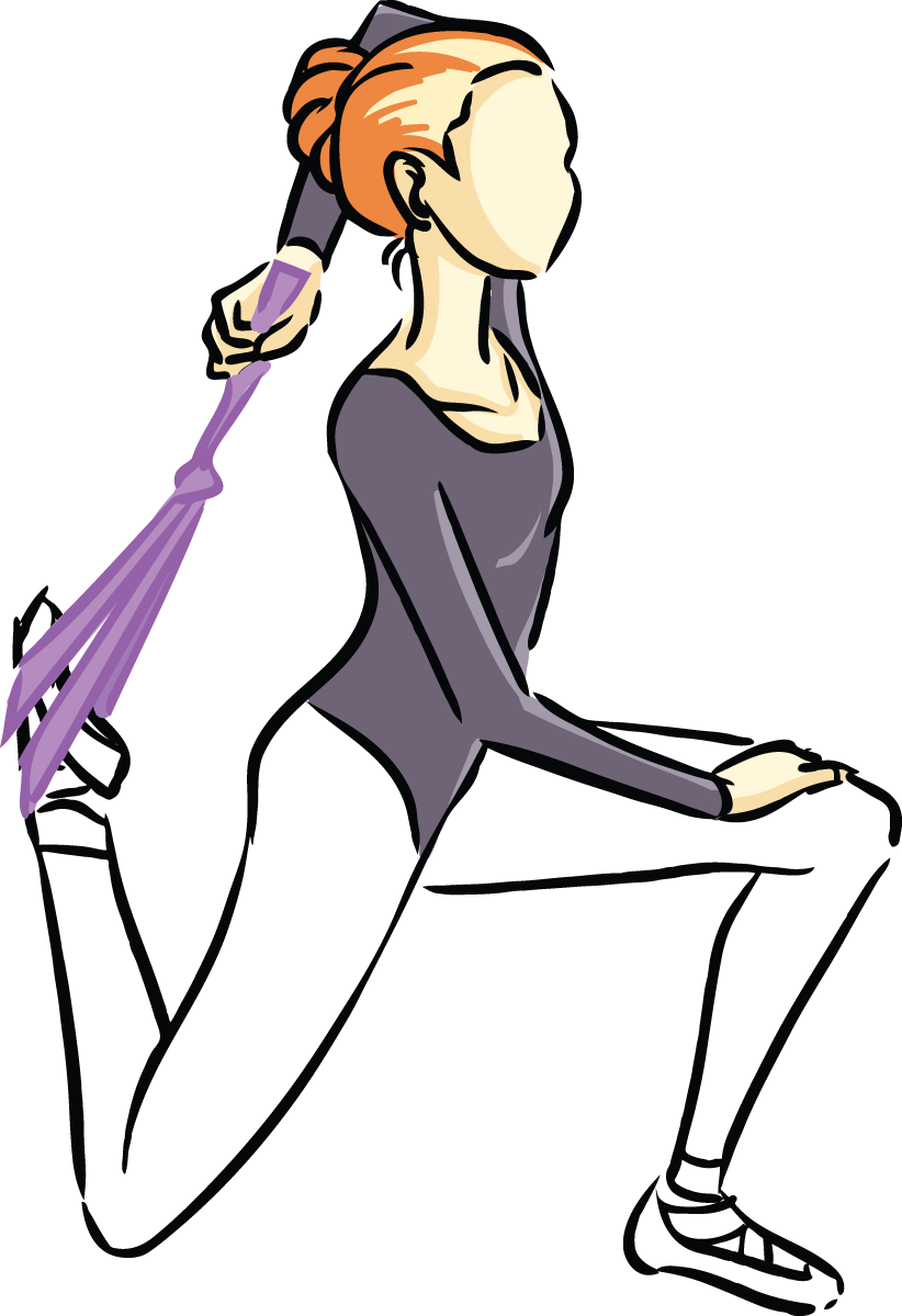 Stretch - Plum Band Stretches (822x1199), Png Download