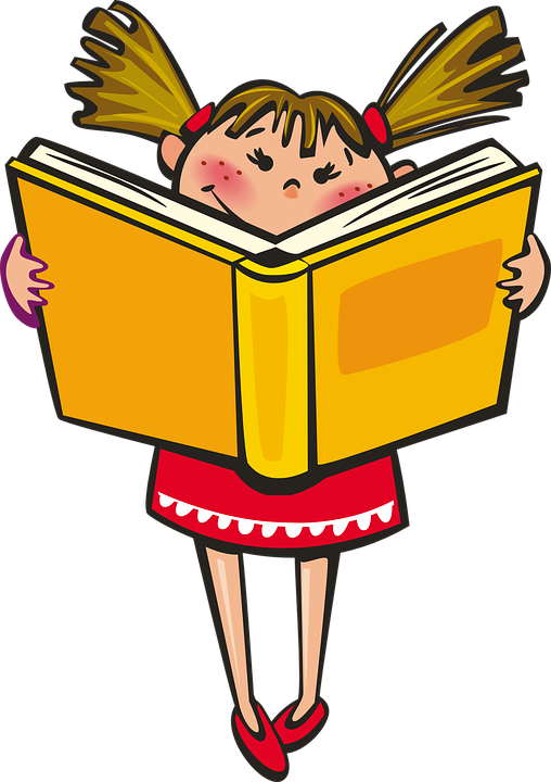 Baby Storytime - Girl Studying Transparent (508x720), Png Download