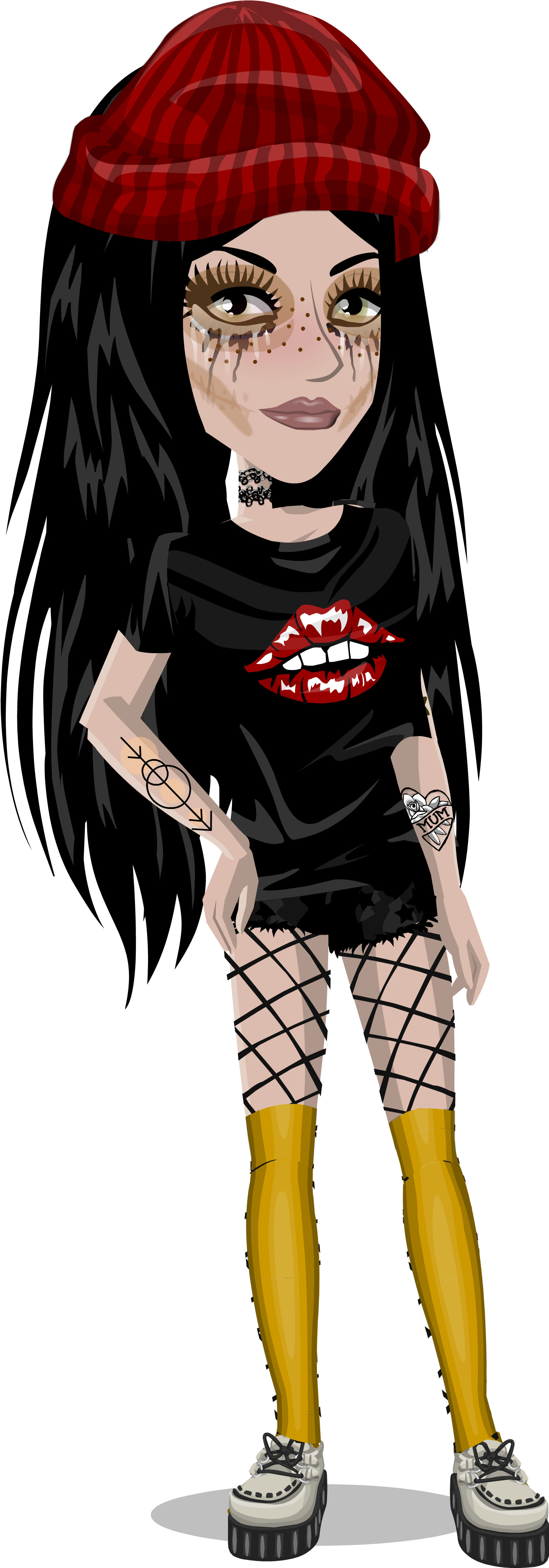 Socialite Movie Star - Aesthetic Style Msp (1572x4446), Png Download