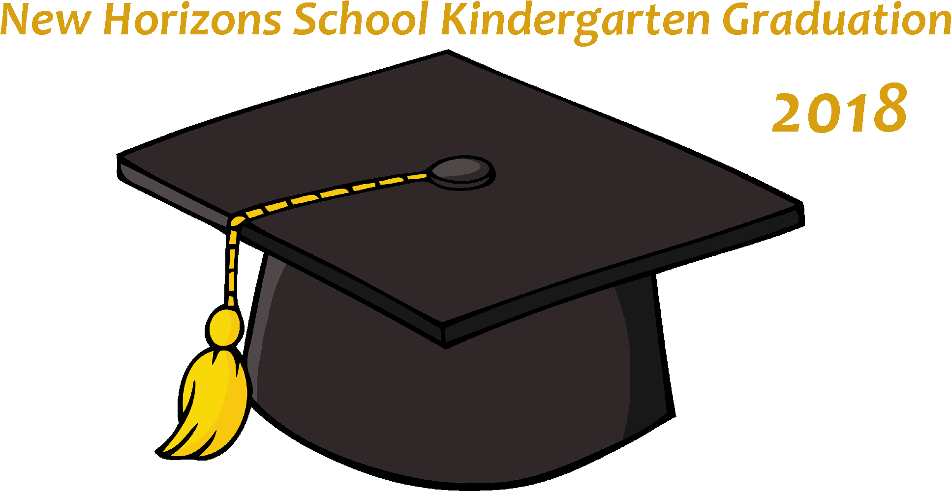 Kinder Grad - Graduation Cap Clip Art (2100x1200), Png Download
