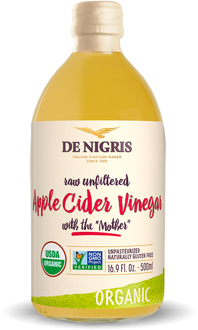 Organic Apple Cider Vinegar - De Nigris Apple Cider Vinegar (630x737), Png Download
