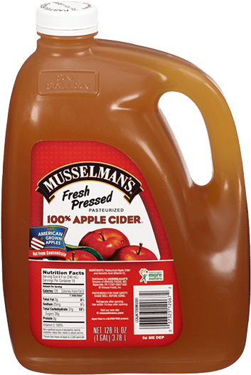 Musselman's Fresh Pressed Cider, 128 Oz - Musselman's Apple Cider (750x563), Png Download