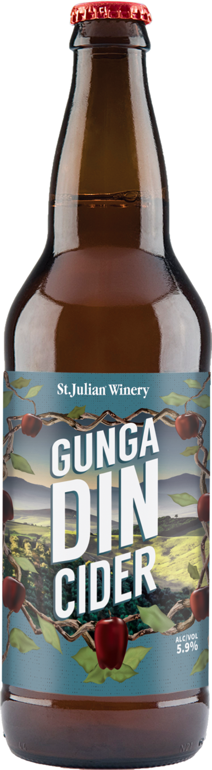 Gunga Din Hard Cider 22oz - Rogue Farms Oregasmic Ale (789x2658), Png Download
