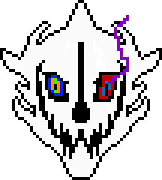 Dust Comic Papyrus,gaster Blaster - Pixel Art Undertale Gaster Blaster (630x630), Png Download