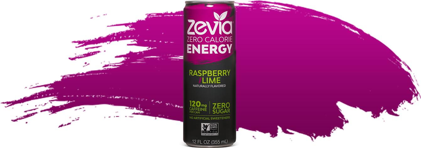 Raspberry/lime Energy Drink, 355ml - Caffeinated Drink (1340x489), Png Download
