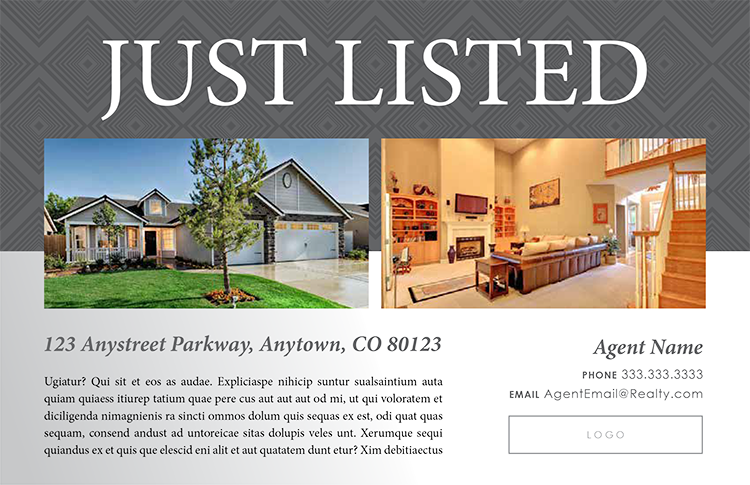 Just Listed M1 - Just Listed Postcards Wording (750x485), Png Download