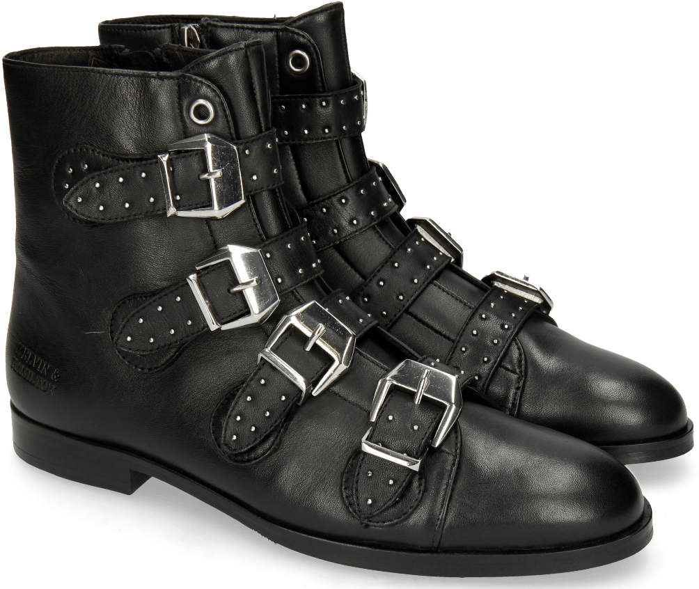 Ankle Boots Susan 44 Nappa Black Hrs Black - Melvin & Hamilton (1024x1024), Png Download