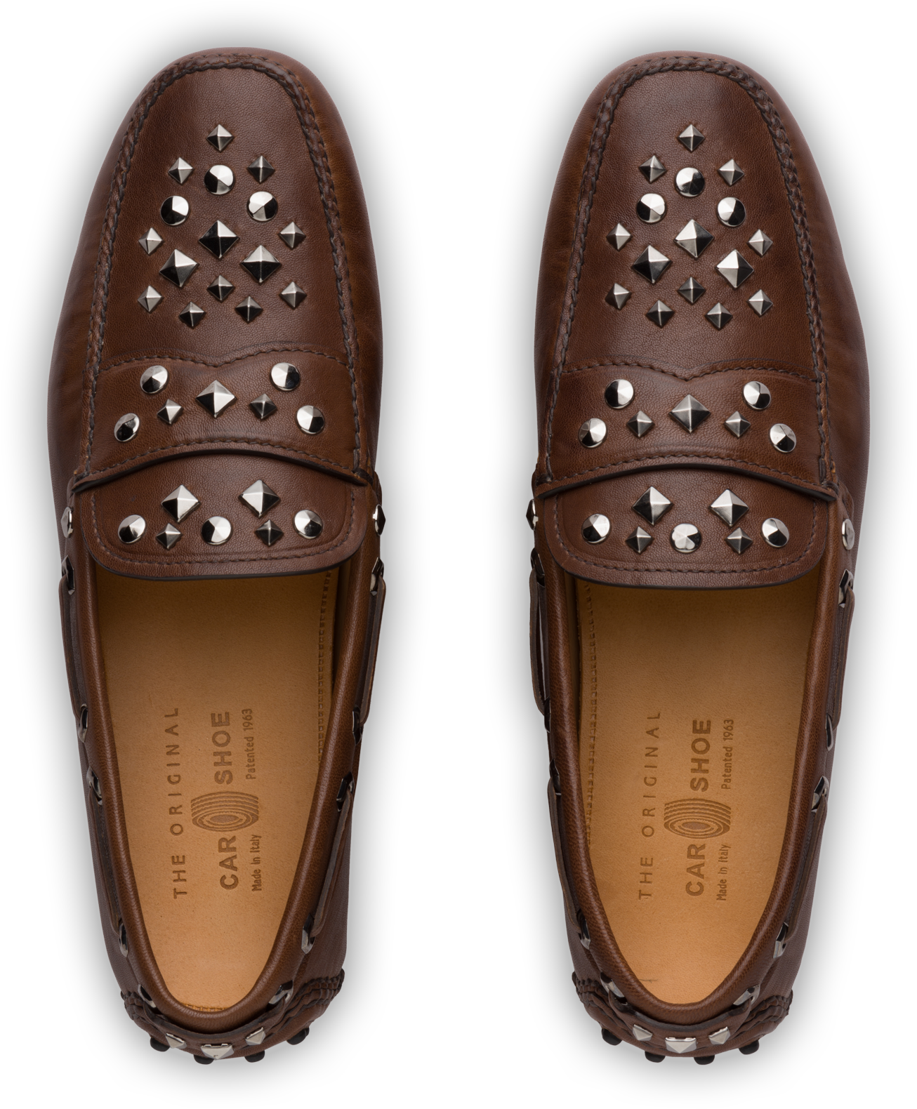 Driving Shoes Metal Nappa - Slip-on Shoe (1971x1755), Png Download