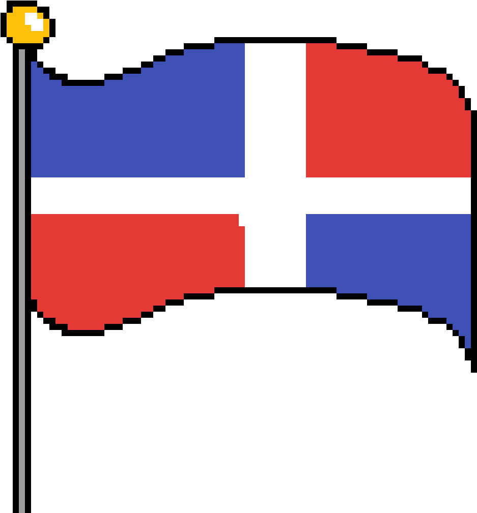 Dominican Republic - Mario Flag (1200x1200), Png Download