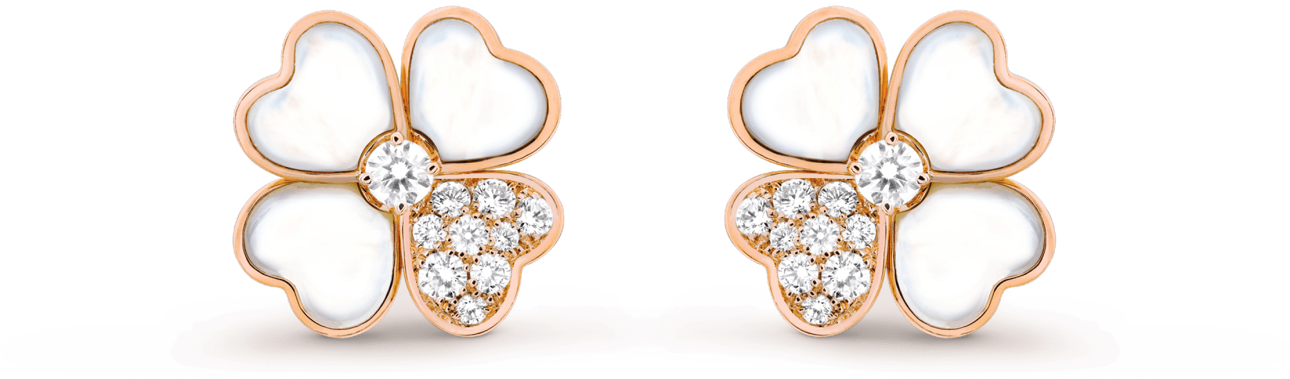 Cosmos Earrings, Small Model - Van Cleef & Arpels Cosmos Earrings Woman Small (2000x2000), Png Download