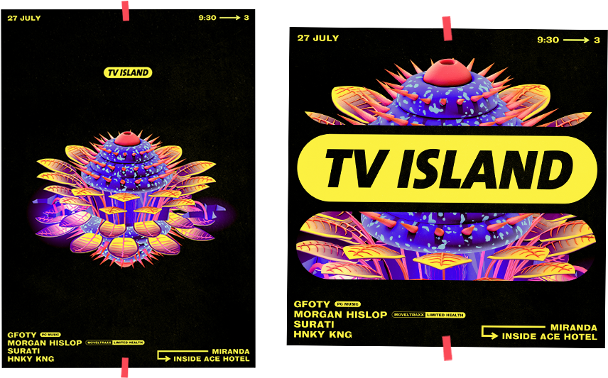 Tv Island Branding/ Posters - Gfoty Posters (923x550), Png Download