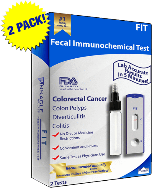 At Home Colon Cancer Test Kit Fit - Fecal Immunochemical Test (815x710), Png Download