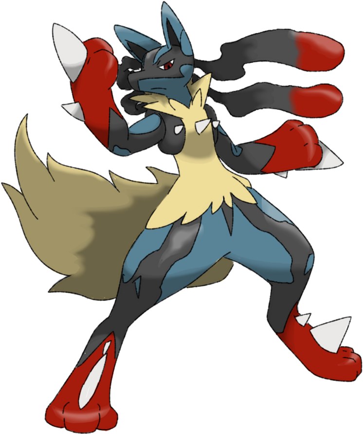Mega Lucario Vuelve A Pokémon Shuffle - Cartoon (873x916), Png Download