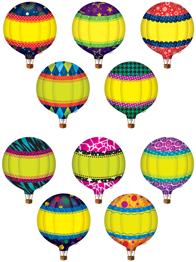 Tcr5295 Hot Air Balloons Accents Image - Hot Air Balloon Name (900x900), Png Download