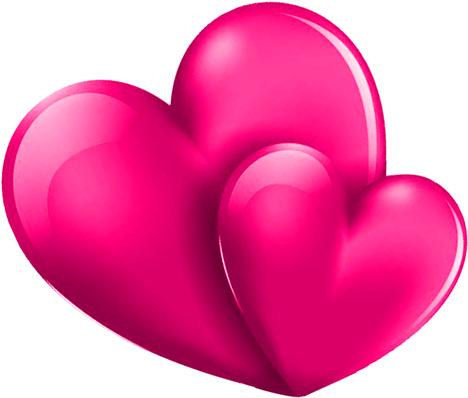 Two Hearts Png Transparent - Heart (1000x824), Png Download