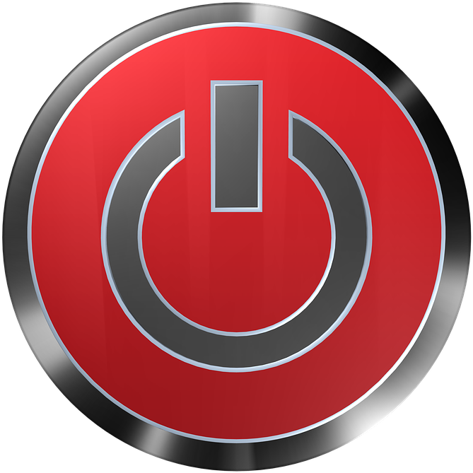 Power Button Png (720x720), Png Download