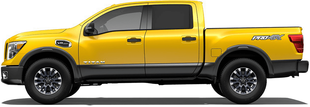 Solar Flare Yellow - 2017 Nissan Titan White (1000x348), Png Download