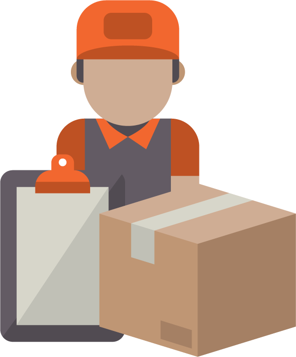 Warehouse Worker Icon - Warehouseman Icon (601x725), Png Download